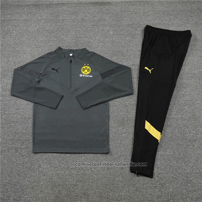 Chandal de Sudadera del Borussia Dortmund 22/23 Gris